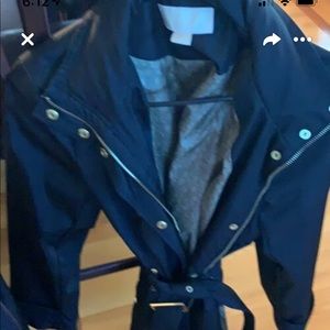 Michael kors lightweight rain jacket w hood